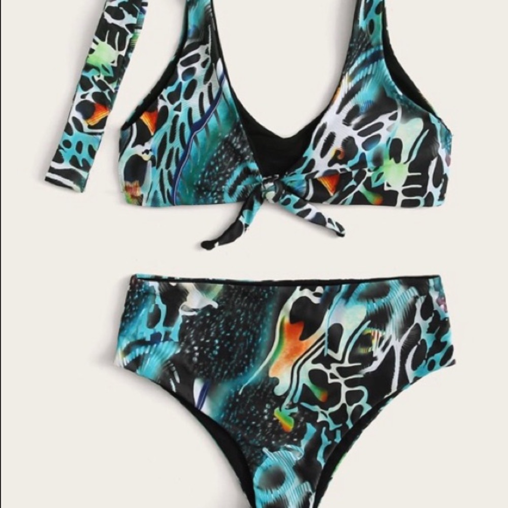 Animal print swimsuit